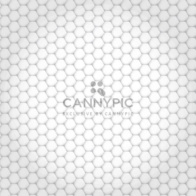 Vector abstract background made of white hexagons - vector gratuit #125890 