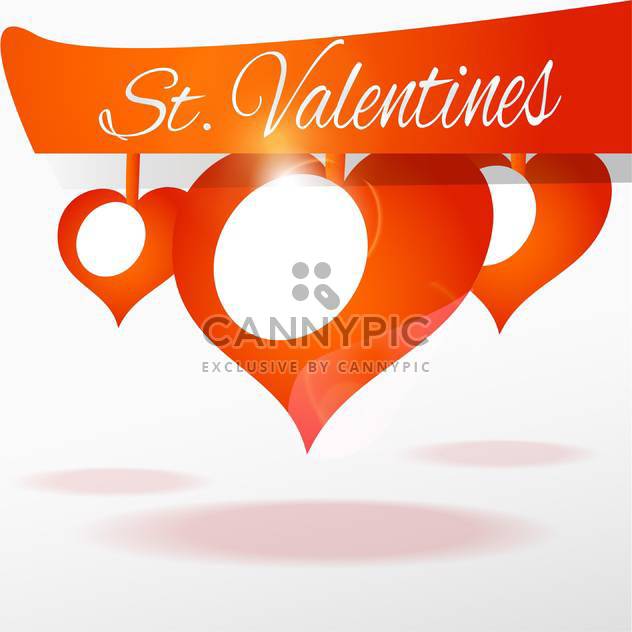 Vector background with hearts for valentine card - Free vector #126020
