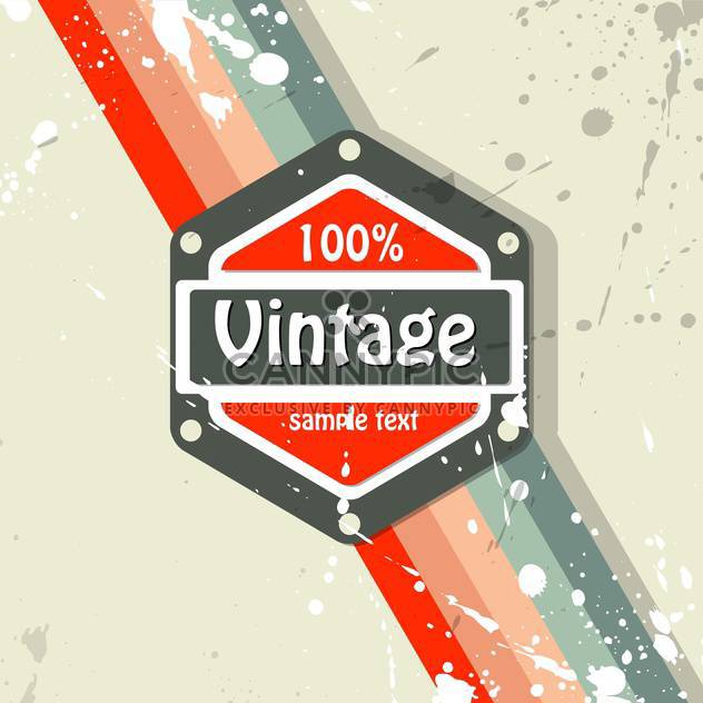 Vector retro background with text place and paint signs - vector gratuit #126470 