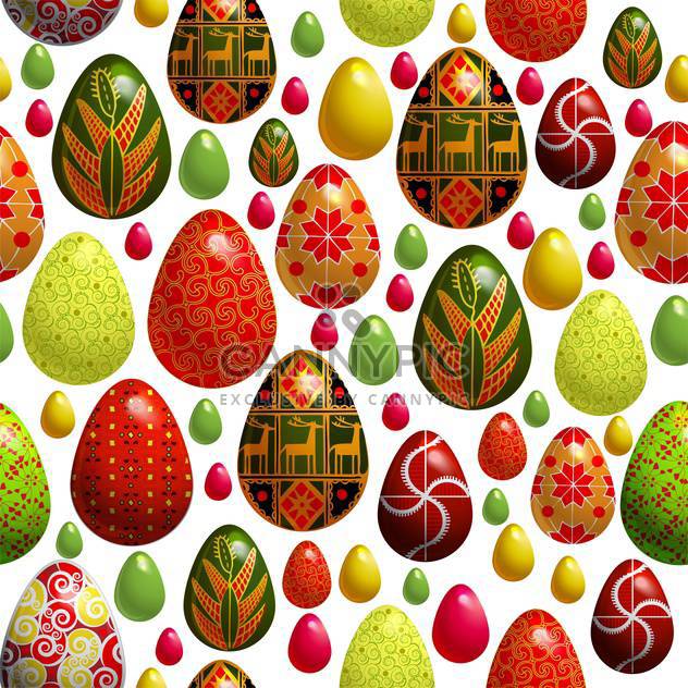 holiday background with easter eggs - vector #128060 gratis