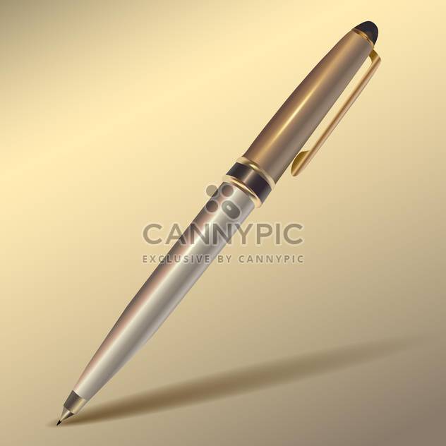 Vector pen with shadow - Free vector #128150