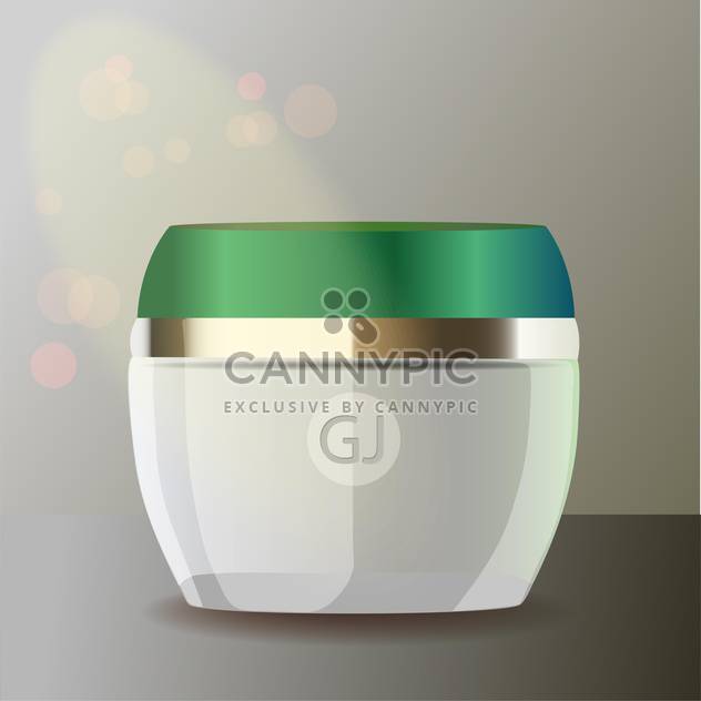 jar with cream for beauty and health - бесплатный vector #128400