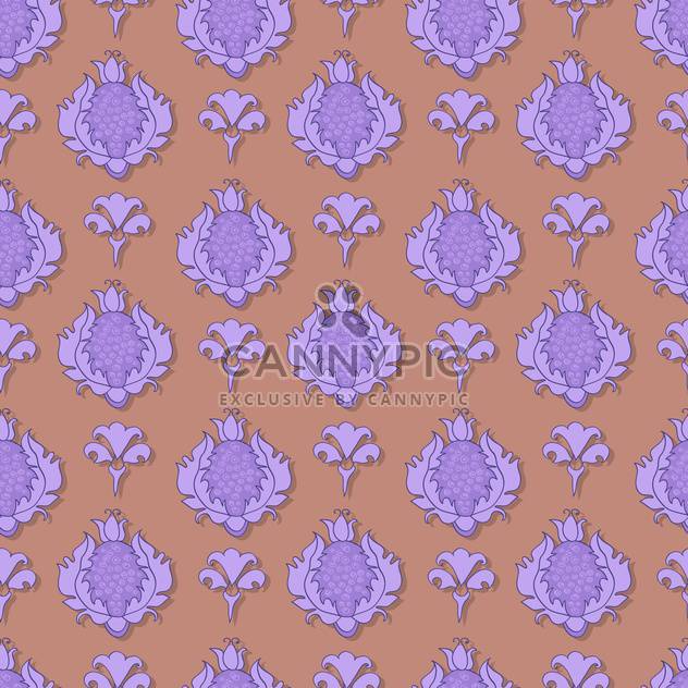 Vintage vector illustration of seamless floral pattern. - бесплатный vector #128940