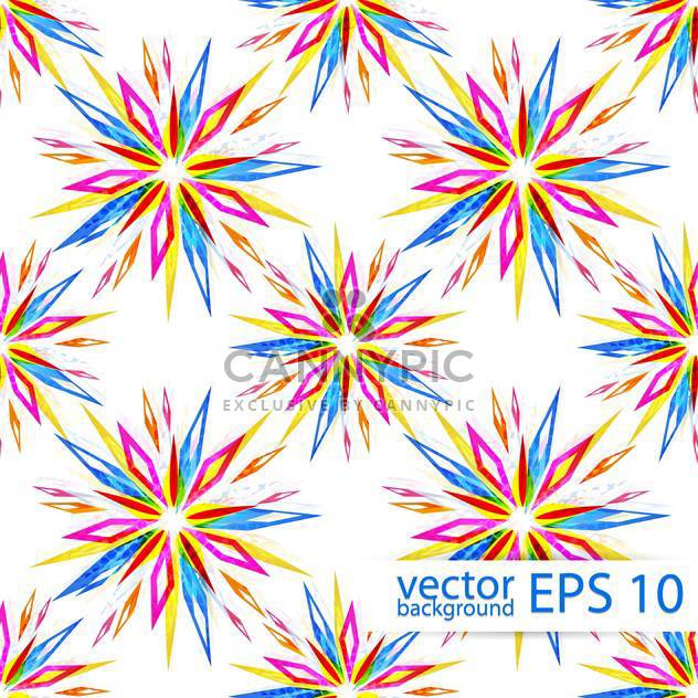 Vector seamless colorful floral pattern background - vector #129380 gratis
