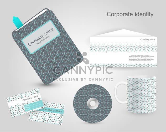 Set of corporate identity templates - бесплатный vector #130220