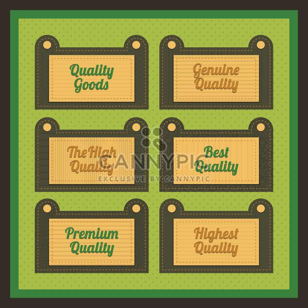 Vector collection of vintage and retro labels - Kostenloses vector #131010