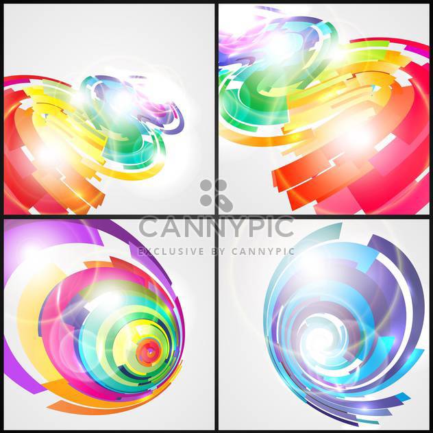 Abstract colorful futuristic elements for design - vector #132170 gratis