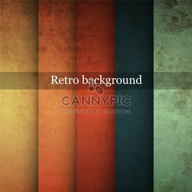 Grungy vector retro background in differet colors - vector gratuit #132400 