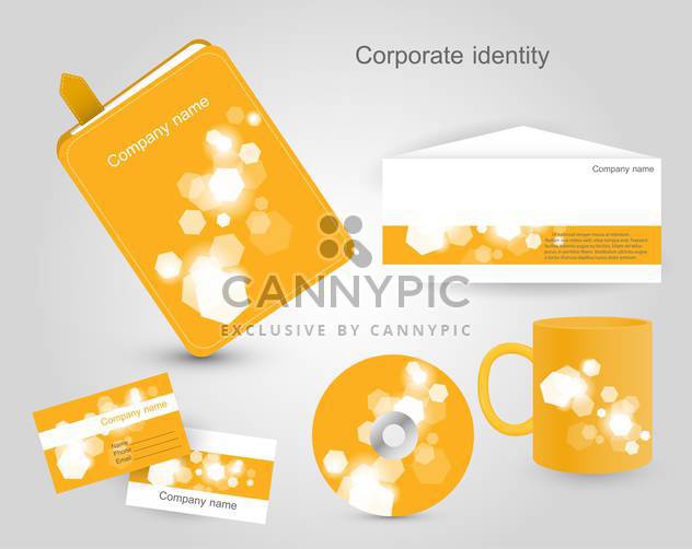 corporate identity vector labels set - vector gratuit #132550 