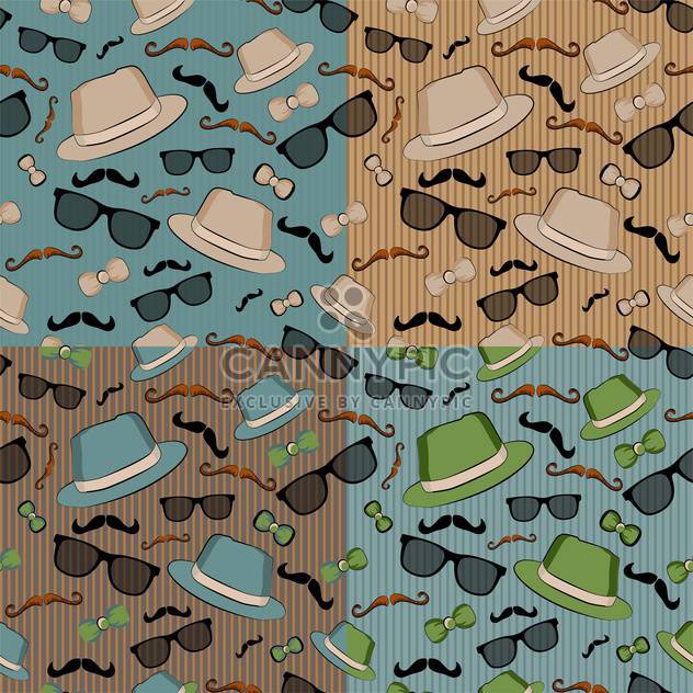 seamless backgrounds with hipster elements - Kostenloses vector #132740