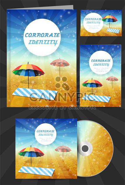 corporate identity for travel company - Free vector #133740