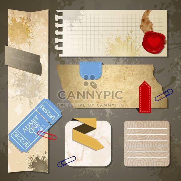 old paper textures background - Free vector #134000