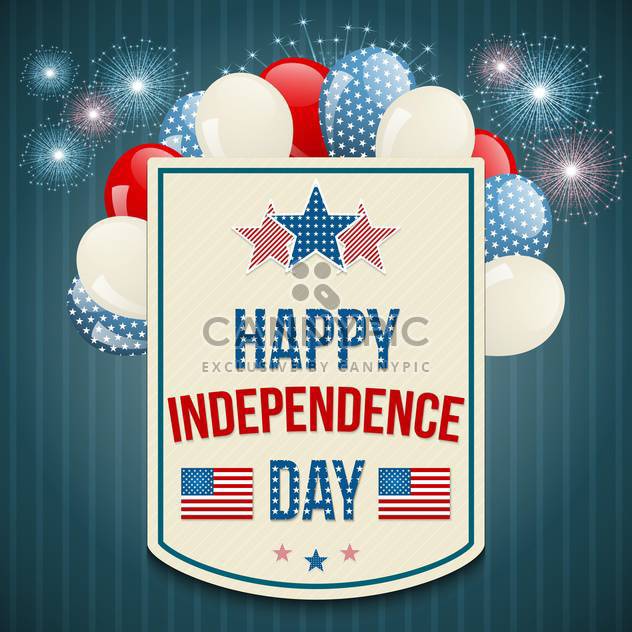 american independence day background - vector gratuit #134040 