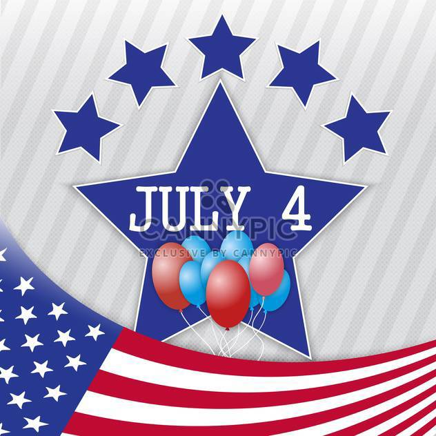 american independence day poster - бесплатный vector #134630