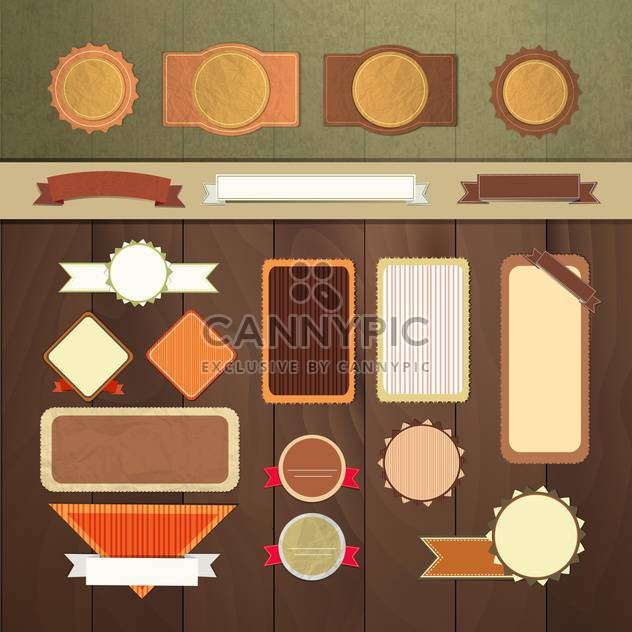 art set of vector frame lable - Free vector #134680