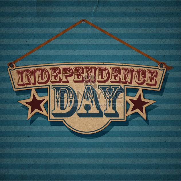 vintage vector independence day background - Free vector #134740