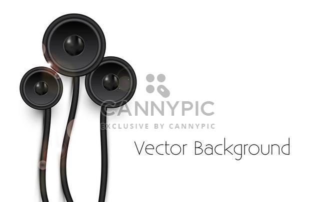 vector background with speakers - vector gratuit #134840 