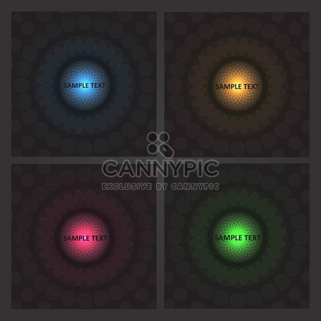 vector set of colorful buttons - vector #134870 gratis
