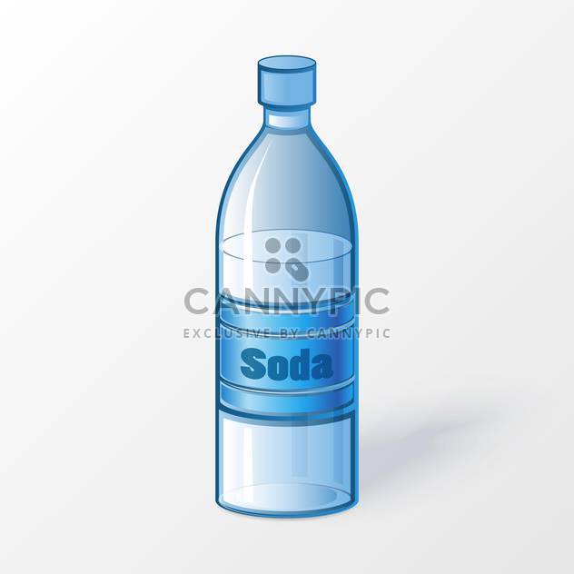 Vector illustration of plastic bottle of soda on white background - Kostenloses vector #125760