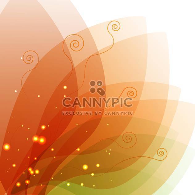 Vector illustration of colorful floral background with magical leaves - бесплатный vector #126010
