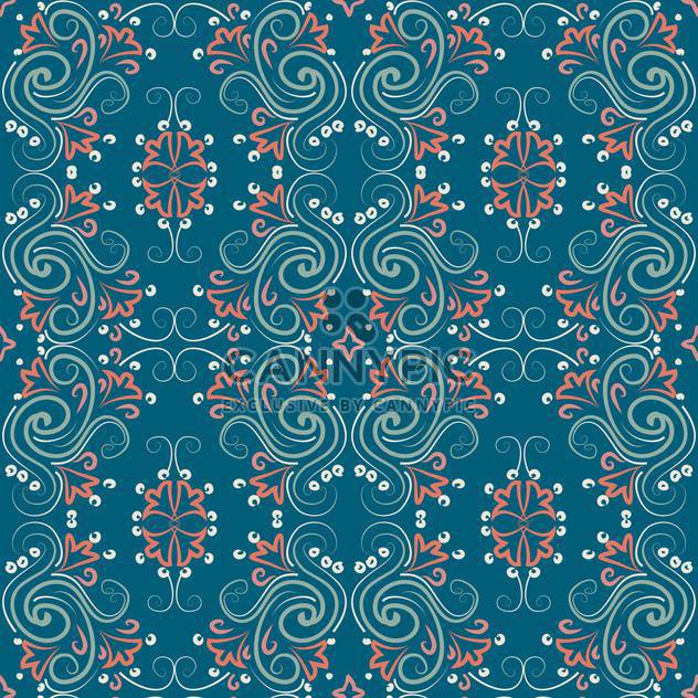 Vector vintage background with floral art pattern - Free vector #126760