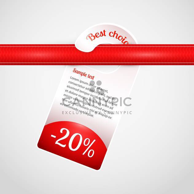 vector mark with best choice message on white background - Kostenloses vector #126840