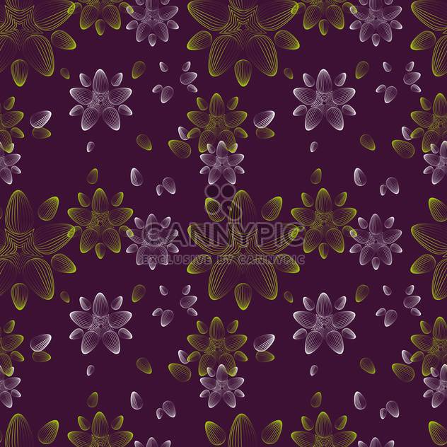 Abstract vector background with floral pattern - Free vector #127270
