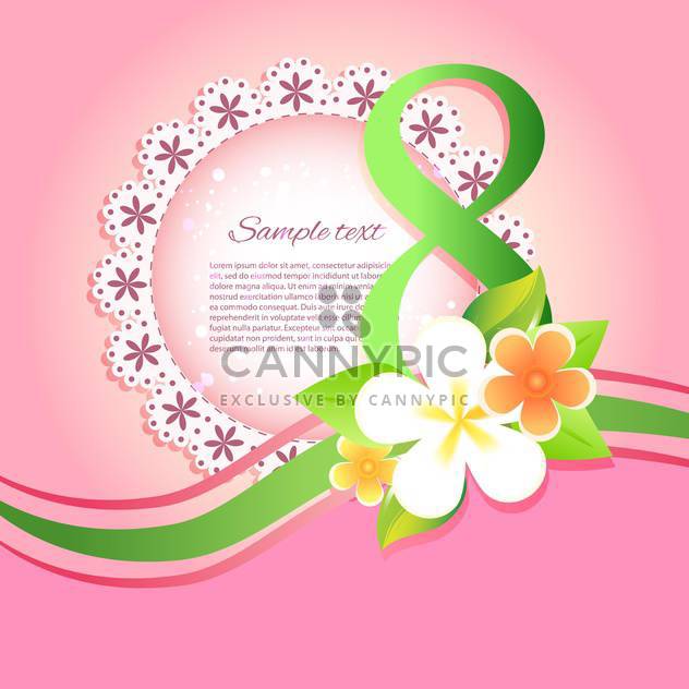 happy women's day greeting card - Free vector #129090