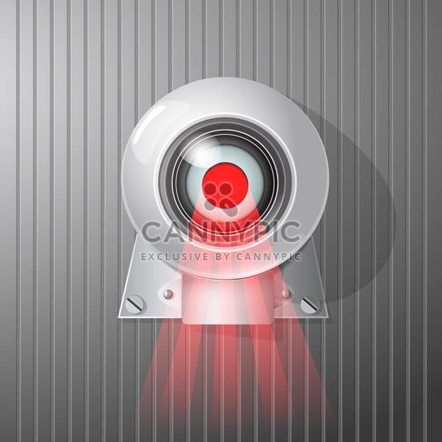 surveillance camera vector illustration - vector gratuit #129140 