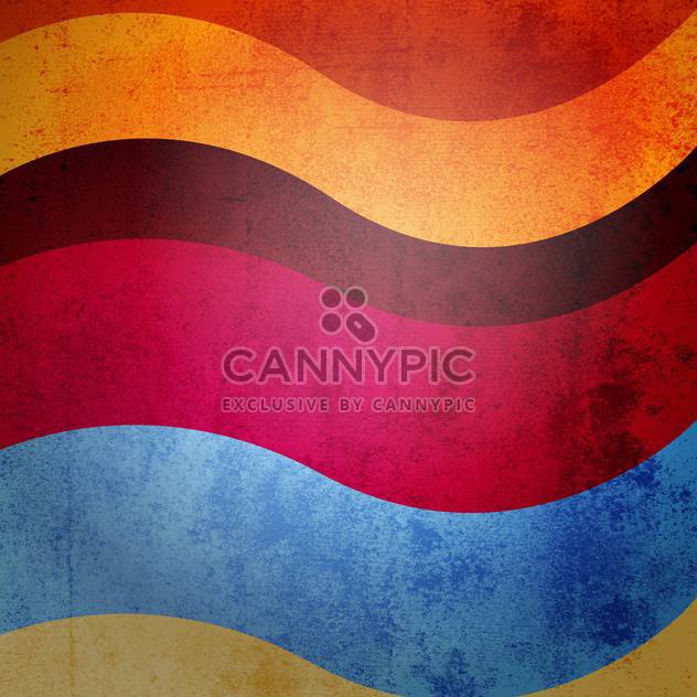 colorful vintage wavy background - Free vector #129160