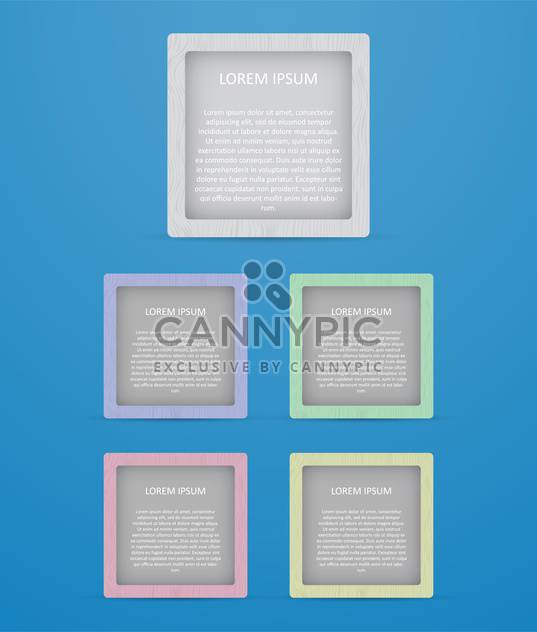 colored square banners set - Free vector #130350