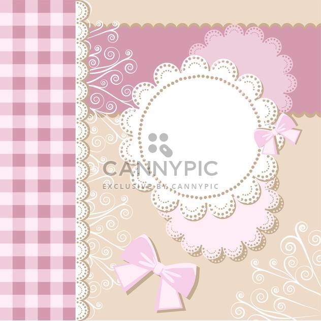 Template frame design for card with text place - vector gratuit #130780 