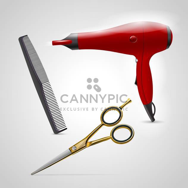 Vector barber shop icons - Free vector #132790