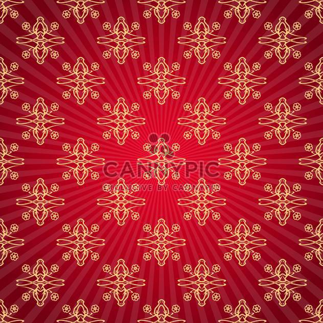 red damask vector background - Free vector #132880