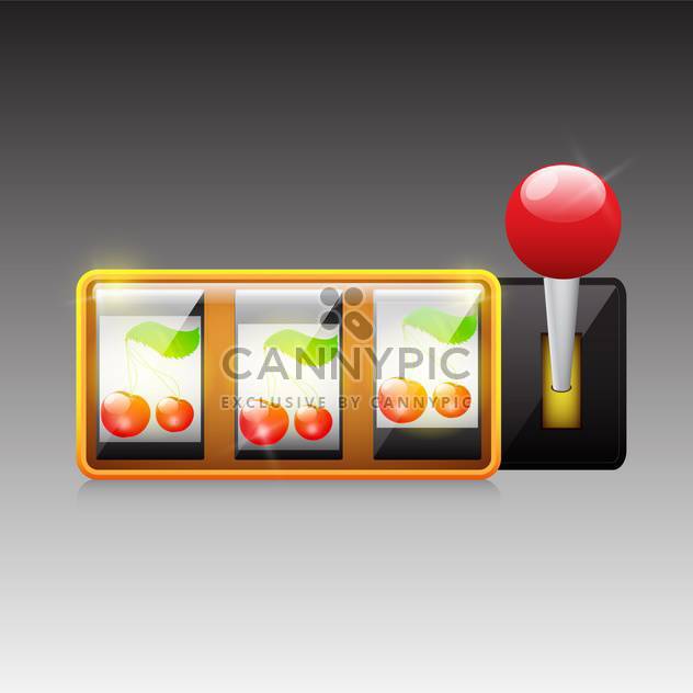 cherries on slot machine background - Free vector #132890