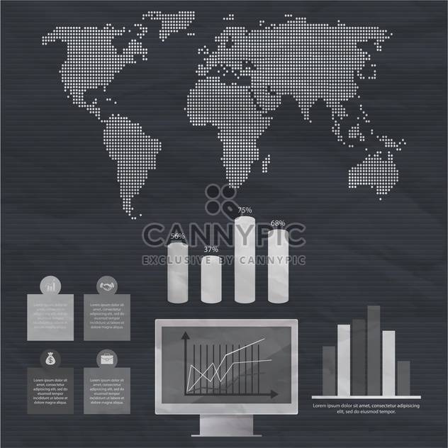 business infographic elements set - бесплатный vector #133050