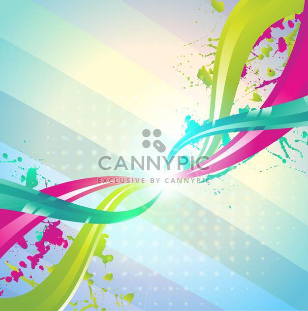 abstract colorful swirls background - Free vector #133130