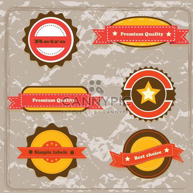 high quality labels collection - Free vector #133960