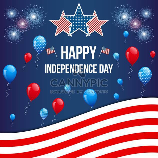 american independence day background - vector gratuit #134050 
