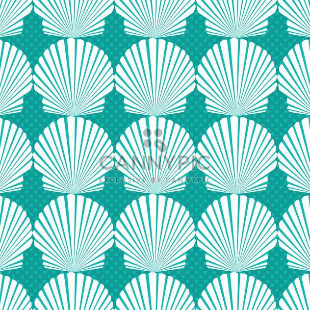 blue seashell pattern background - vector #134100 gratis