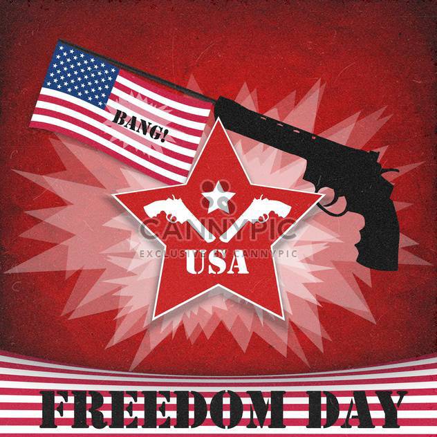 freedom day vintage american background - vector #134640 gratis