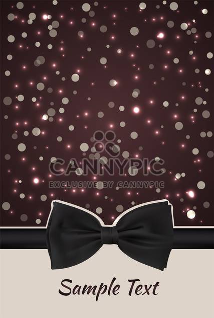 ribbon with bow and christmas abstract background - Kostenloses vector #134860
