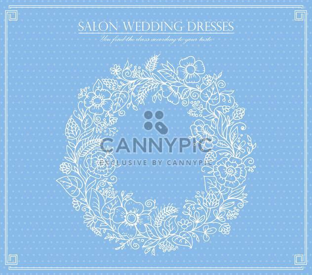 salon wedding dresses card background - бесплатный vector #135030