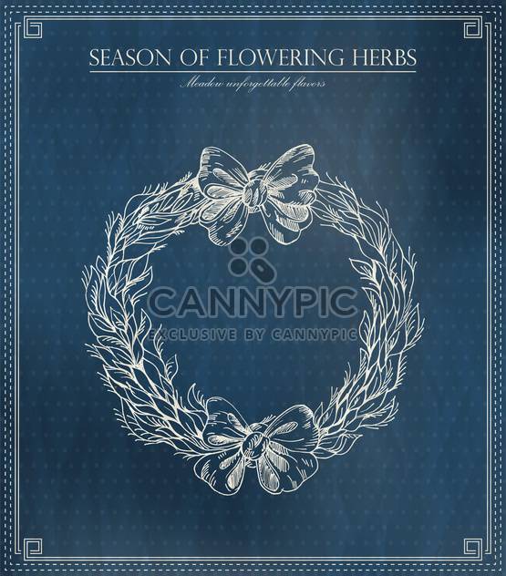 season of flowering herbs vector illustration - vector #135230 gratis